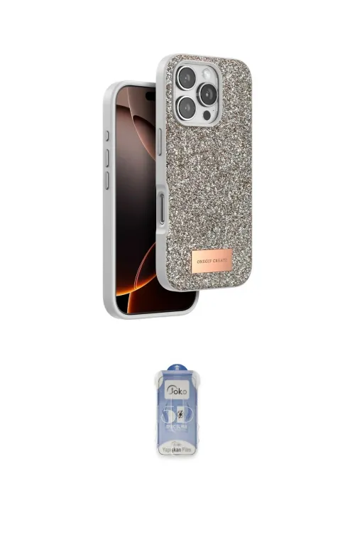 ieg™ iPhone 16 Pro Kılıf Vadi Klasik Serisi - Siyah Joko Magic 5D Cam
