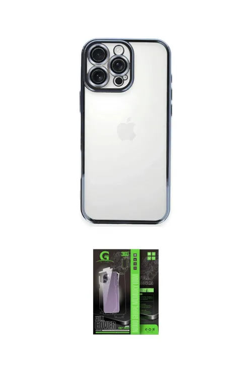 ieg™ iPhone 16 Pro Kılıf Vadi Minimal - Şeffaf 360 Full Body Arka Koruyucu