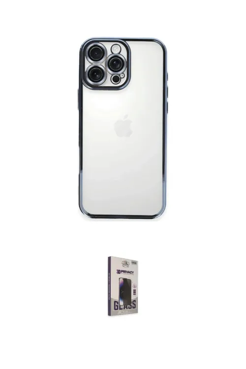 ieg™ iPhone 16 Pro Kılıf Vadi Minimal - Siyah Bilvis Hayalet Cam Ekran Koruyucu