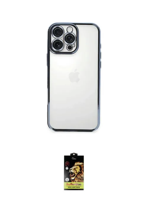 ieg™ iPhone 16 Pro Kılıf Vadi Minimal - Siyah Buffer Cam Ekran Koruyucu