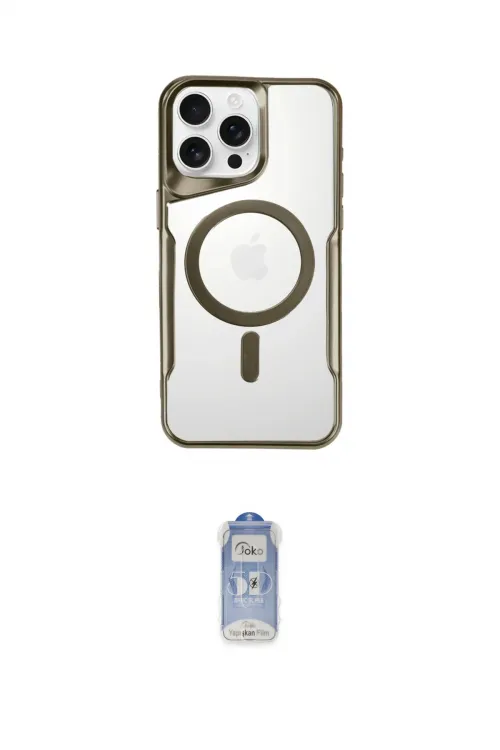 ieg™ iPhone 16 Pro Kılıf Yadigar Klasik Özel Seri - Siyah Joko Magic 5D Cam
