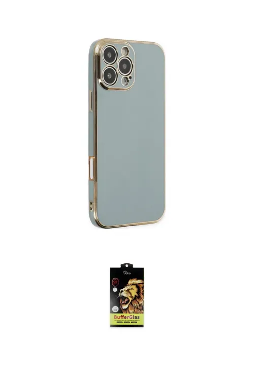 ieg™ iPhone 16 Pro Kılıf Yankı Serisi - Siyah Buffer Cam Ekran Koruyucu
