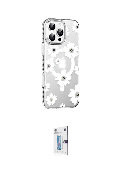 ieg™ iPhone 16 Pro Kılıf Yörünge Işık Prime - Siyah Bilvis 0.18mm Plus Cam Ekran Koruyucu