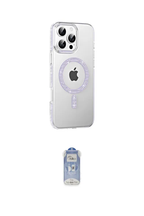 ieg™ iPhone 16 Pro Kılıf Yörünge Koleksiyonu - Siyah Joko Magic 5D Cam
