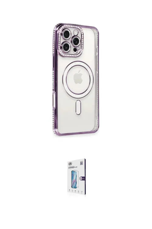ieg™ iPhone 16 Pro Kılıf Zirve Doku Prime - Siyah Bilvis 0.18mm Plus Cam Ekran Koruyucu