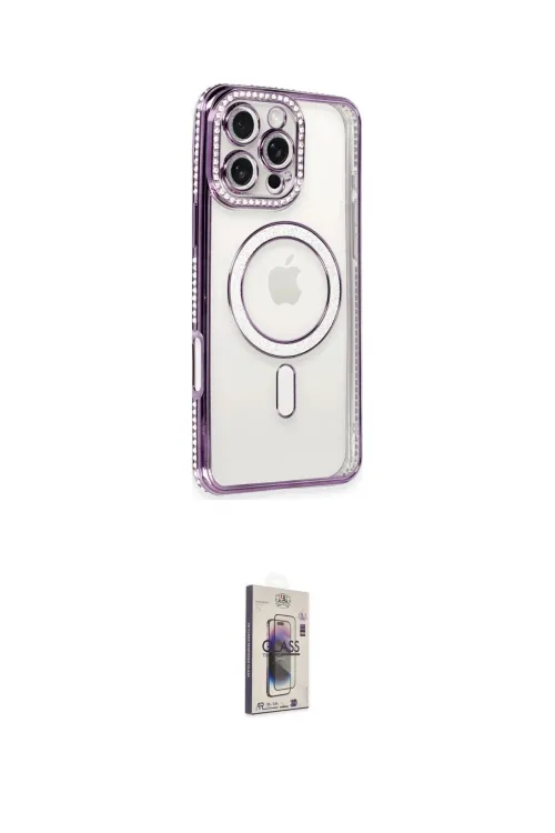 ieg™ iPhone 16 Pro Kılıf Zirve Doku Prime - Siyah Bilvis 3D Cam Ekran Koruyucu