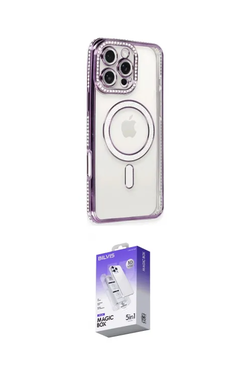 ieg™ iPhone 16 Pro Kılıf Zirve Doku Prime - Siyah Bilvis 5in1 3D Magic Cam Ekran Koruyucu