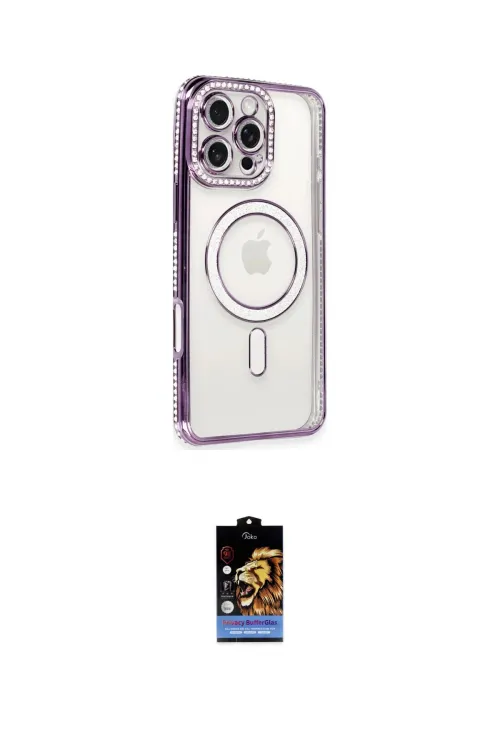 ieg™ iPhone 16 Pro Kılıf Zirve Doku Prime - Siyah Buffer Hayalet Cam Ekran Koruyucu