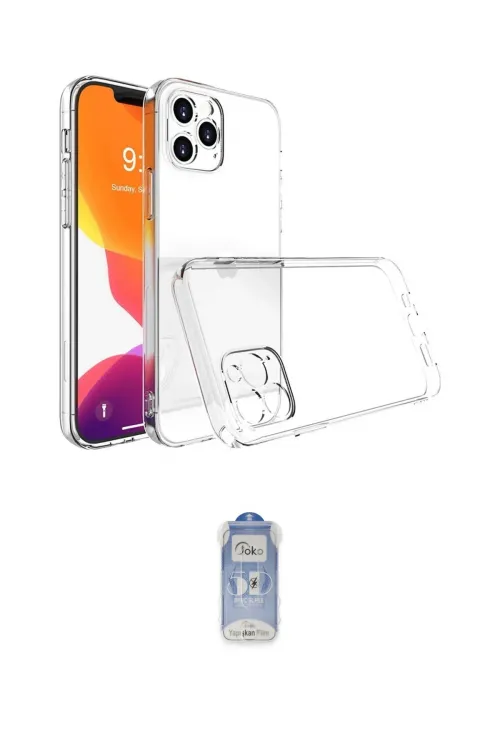 ieg™ iPhone 16 Pro Kılıf Zirve Doku - Siyah Joko Magic 5D Cam