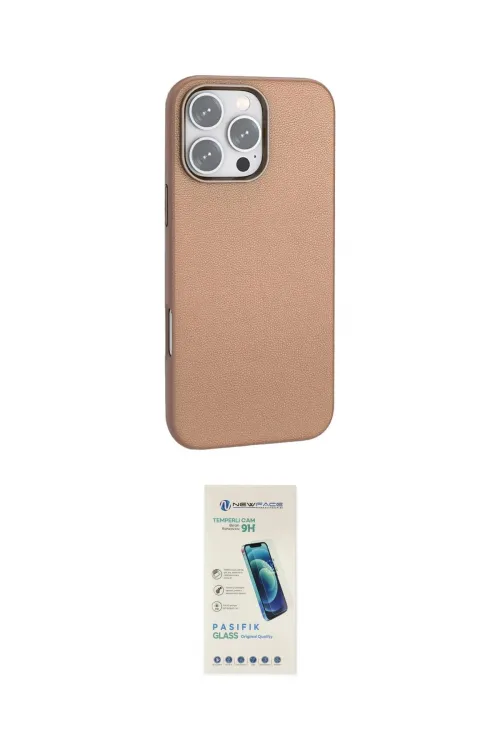 ieg™ iPhone 16 Pro Kılıf Zirve Modern Prime - Şeffaf Pasifik Cam Ekran Koruyucu
