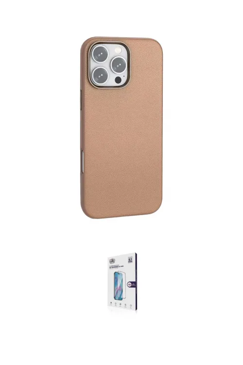ieg™ iPhone 16 Pro Kılıf Zirve Modern Prime - Siyah Bilvis 0.18mm Plus Cam Ekran Koruyucu