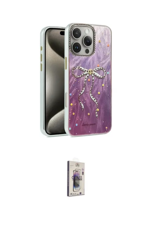ieg™ iPhone 16 Pro Kılıf Zirve Modern Prime - Siyah Bilvis 3D Cam Ekran Koruyucu