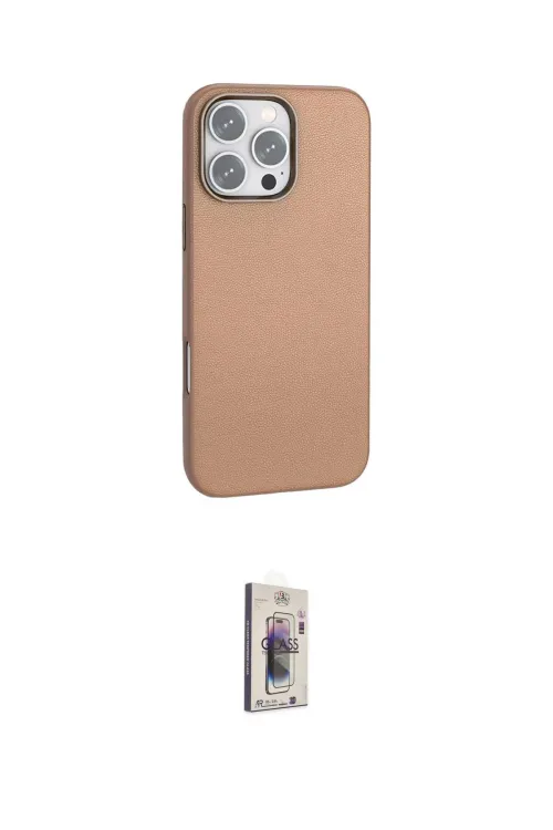 ieg™ iPhone 16 Pro Kılıf Zirve Modern Prime - Siyah Bilvis 3D Cam Ekran Koruyucu