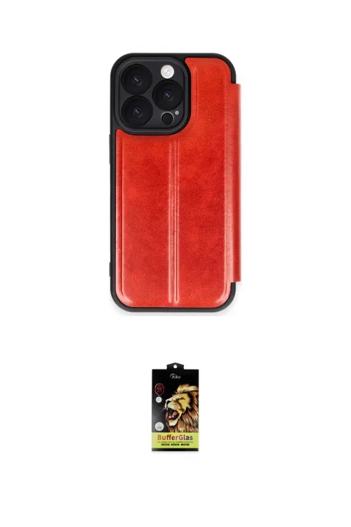 ieg™ iPhone 16 Pro Kılıf Zirve Yansıma Serisi - Siyah Buffer Cam Ekran Koruyucu