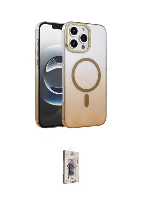 ieg™ iPhone 16 Pro Max Kılıf Ahenk Doku Özel Seri - Siyah Bilvis 3D Cam Ekran Koruyucu