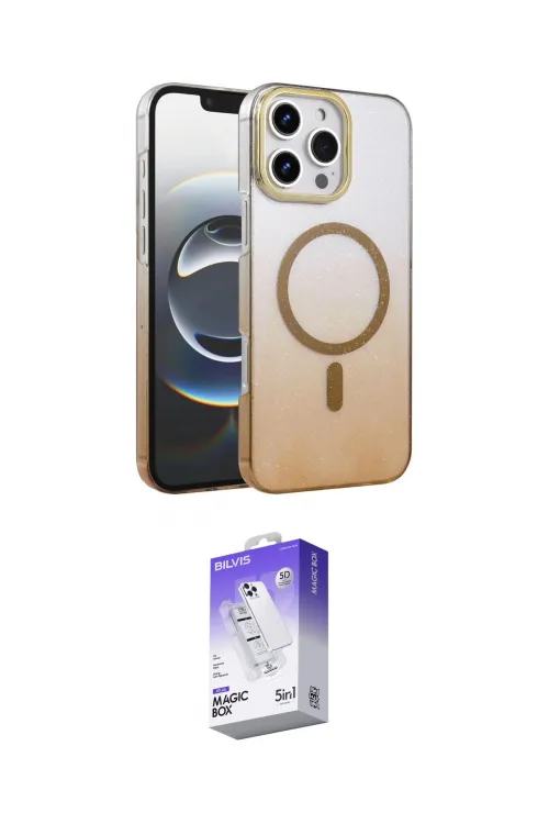 ieg™ iPhone 16 Pro Max Kılıf Ahenk Doku Özel Seri - Siyah Bilvis 5in1 3D Magic Cam Ekran Koruyucu