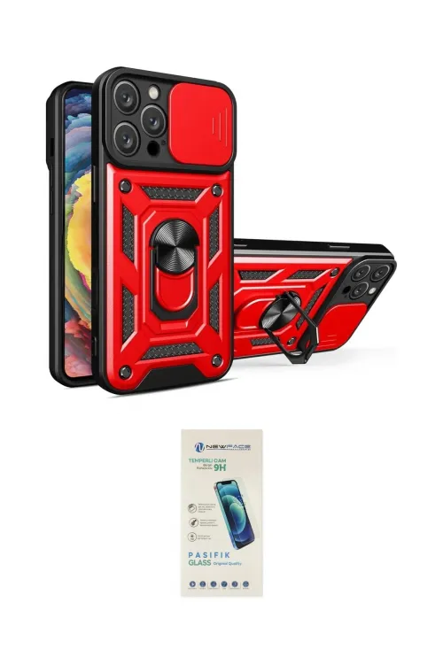 ieg™ iPhone 16 Pro Max Kılıf Ahenk Klasik - Şeffaf Pasifik Cam Ekran Koruyucu