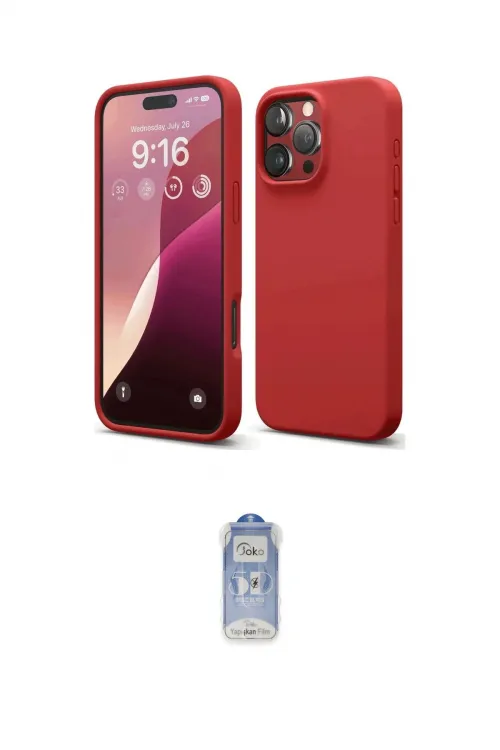 ieg™ iPhone 16 Pro Max Kılıf Ahenk Serisi - Siyah Joko Magic 5D Cam