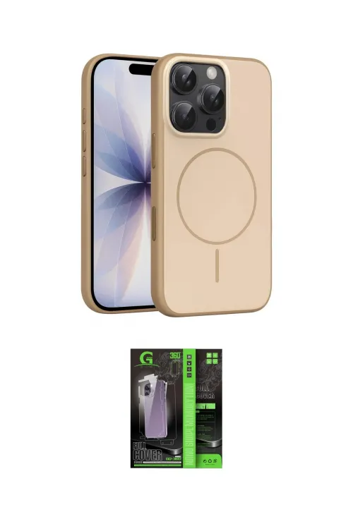 ieg™ iPhone 16 Pro Max Kılıf Atlas Asil Prime - Şeffaf 360 Full Body Arka Koruyucu