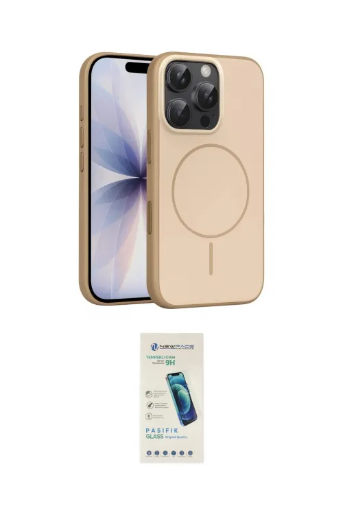 ieg™ iPhone 16 Pro Max Kılıf Atlas Asil Prime - Şeffaf Pasifik Cam Ekran Koruyucu