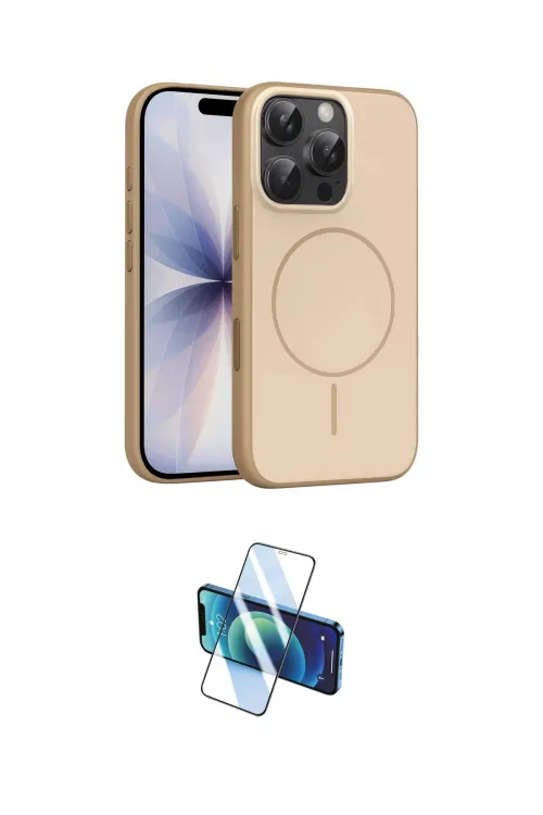 ieg™ iPhone 16 Pro Max Kılıf Atlas Asil Prime - Siyah 3D Antistatik Cam Ekran Koruyucu