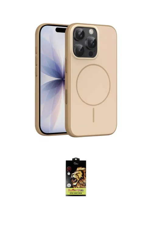 ieg™ iPhone 16 Pro Max Kılıf Atlas Asil Prime - Siyah Buffer Cam Ekran Koruyucu