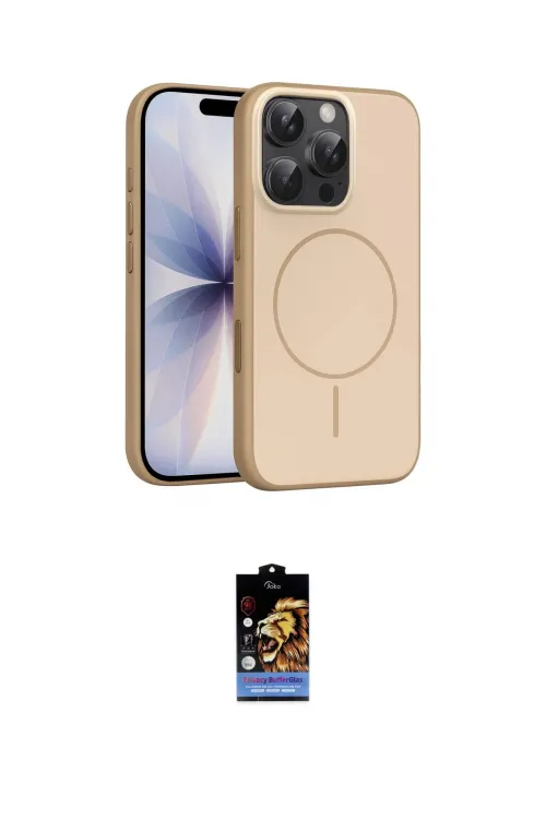 ieg™ iPhone 16 Pro Max Kılıf Atlas Asil Prime - Siyah Buffer Hayalet Cam Ekran Koruyucu