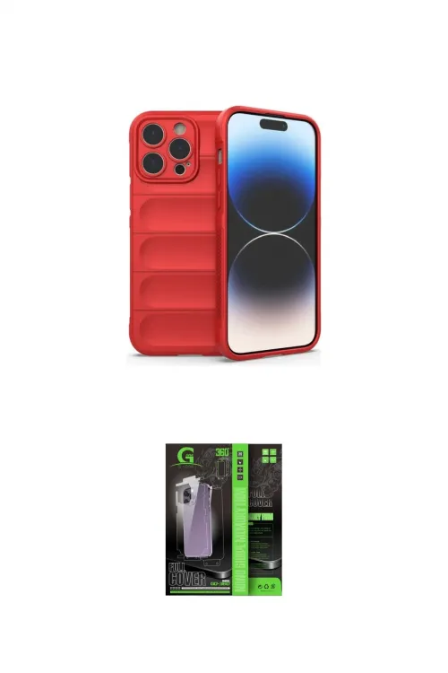 ieg™ iPhone 16 Pro Max Kılıf Atlas Koleksiyonu - Şeffaf 360 Full Body Arka Koruyucu