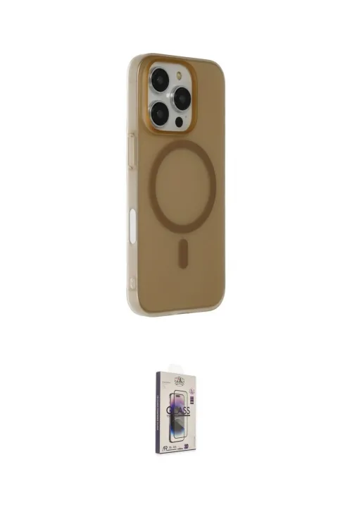 ieg™ iPhone 16 Pro Max Kılıf Çekirdek Modern Prime - Siyah Bilvis 3D Cam Ekran Koruyucu