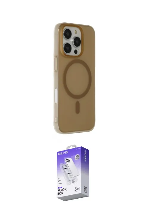 ieg™ iPhone 16 Pro Max Kılıf Çekirdek Modern Prime - Siyah Bilvis 5in1 3D Magic Cam Ekran Koruyucu