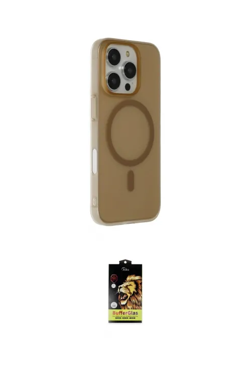 ieg™ iPhone 16 Pro Max Kılıf Çekirdek Modern Prime - Siyah Buffer Cam Ekran Koruyucu
