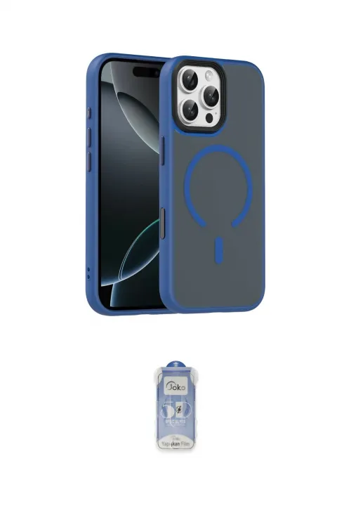 ieg™ iPhone 16 Pro Max Kılıf Doruk Form Serisi - Siyah Joko Magic 5D Cam