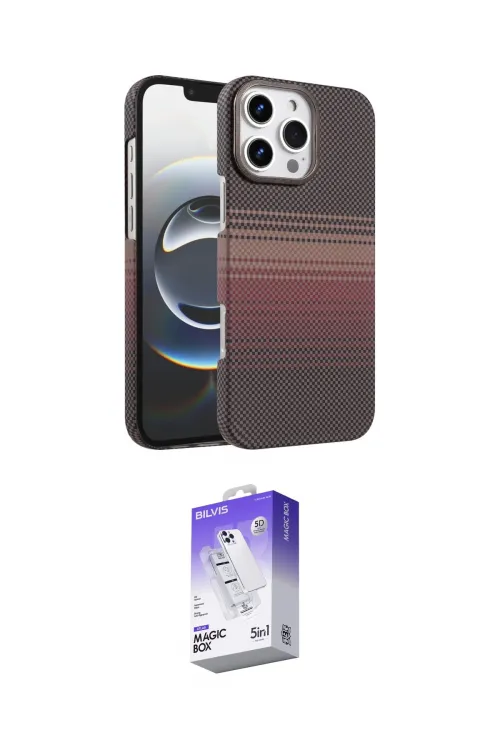 ieg™ iPhone 16 Pro Max Kılıf Doruk Serisi - Siyah Bilvis 5in1 3D Magic Cam Ekran Koruyucu
