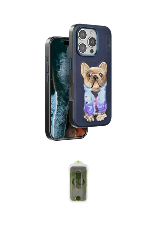 ieg™ iPhone 16 Pro Max Kılıf İz Minimal Koleksiyonu - Siyah Joko Magic 5D Hayalet Cam