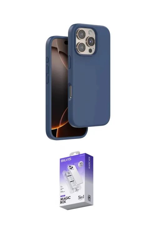 ieg™ iPhone 16 Pro Max Kılıf Kıvılcım Çizgi Serisi - Siyah Bilvis 5in1 3D Magic Cam Ekran Koruyucu