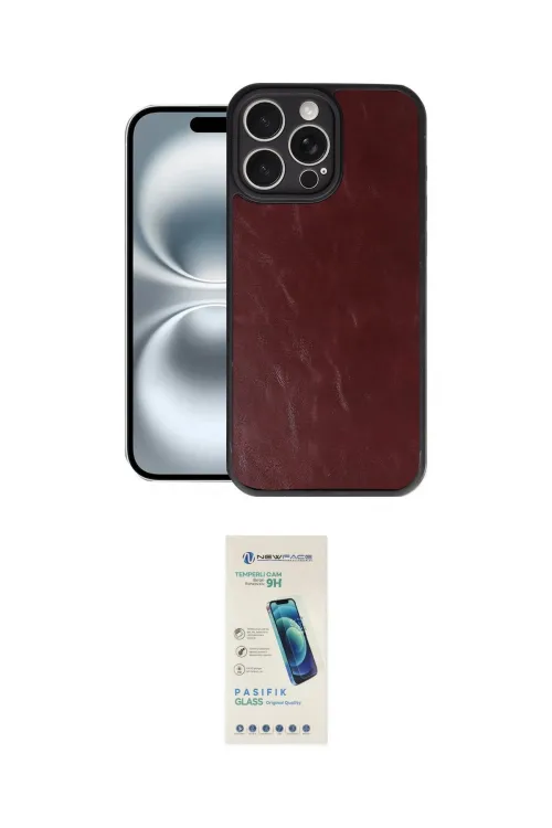 ieg™ iPhone 16 Pro Max Kılıf Kıvılcım Işık Serisi - Şeffaf Pasifik Cam Ekran Koruyucu