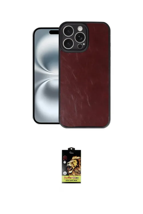 ieg™ iPhone 16 Pro Max Kılıf Kıvılcım Işık Serisi - Siyah Buffer Cam Ekran Koruyucu
