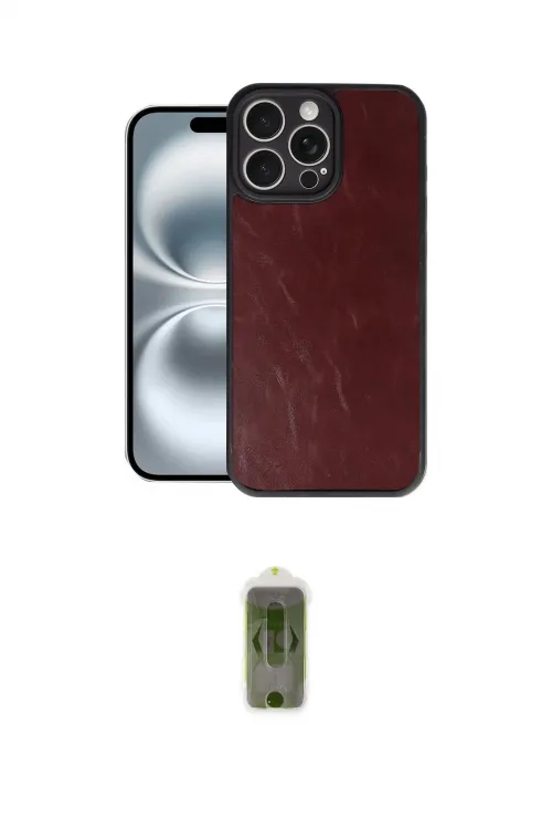 ieg™ iPhone 16 Pro Max Kılıf Kıvılcım Işık Serisi - Siyah Joko Magic 5D Hayalet Cam