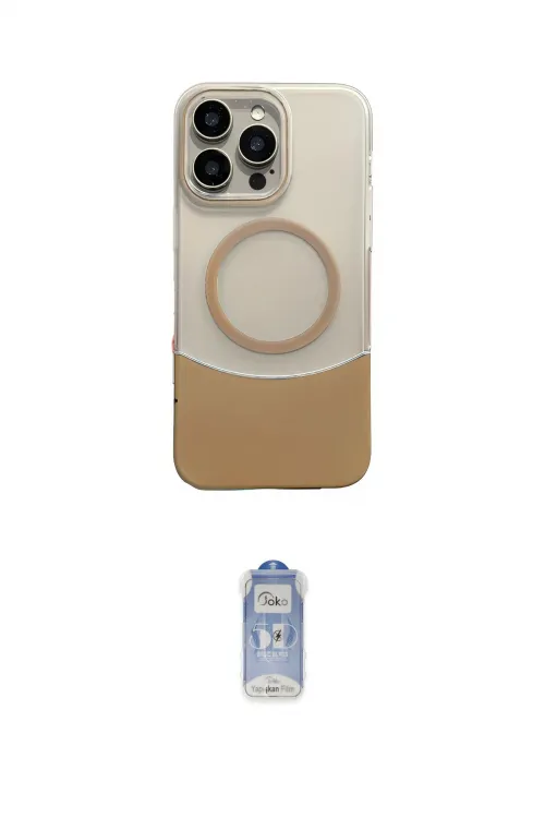 ieg™ iPhone 16 Pro Max Kılıf Kozmos Form Özel Seri - Siyah Joko Magic 5D Cam