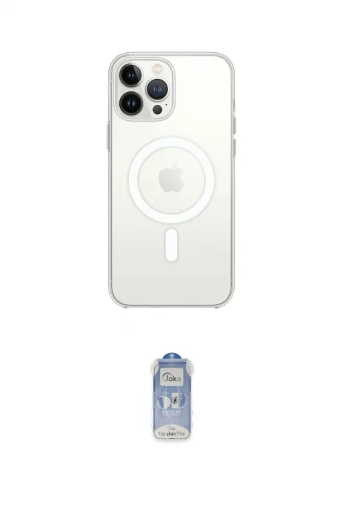 ieg™ iPhone 16 Pro Max Kılıf Kutup Klasik Serisi - Siyah Joko Magic 5D Cam