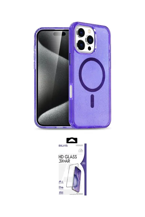 ieg™ iPhone 16 Pro Max Kılıf Nova Asil Prime - Siyah Bilvis 3X AR HD Cam Ekran Koruyucu