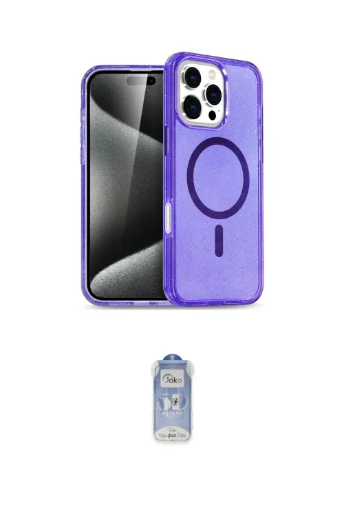 ieg™ iPhone 16 Pro Max Kılıf Nova Asil Prime - Siyah Joko Magic 5D Cam