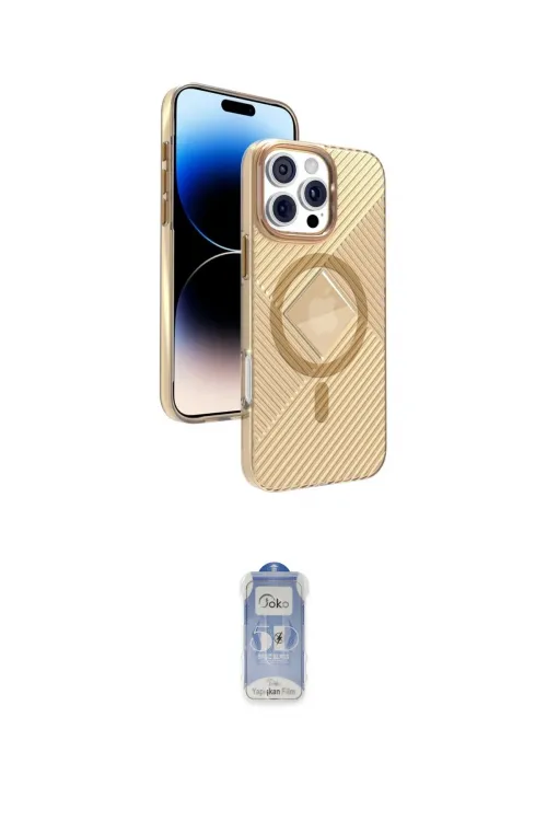 ieg™ iPhone 16 Pro Max Kılıf Nova Modern Prime - Siyah Joko Magic 5D Cam
