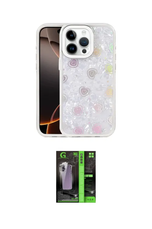 ieg™ iPhone 16 Pro Max Kılıf Odak Prime - Şeffaf 360 Full Body Arka Koruyucu
