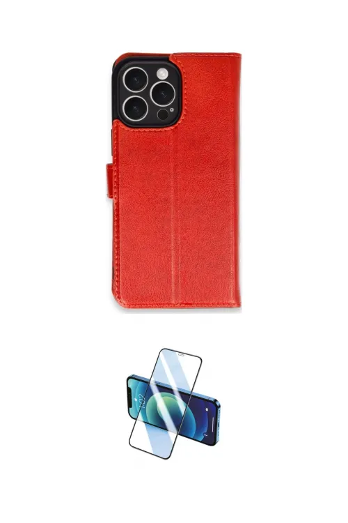 ieg™ iPhone 16 Pro Max Kılıf Siluet Işık Serisi - Siyah 3D Antistatik Cam Ekran Koruyucu