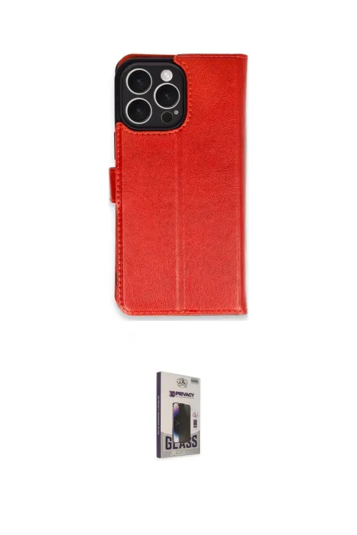 ieg™ iPhone 16 Pro Max Kılıf Siluet Işık Serisi - Siyah Bilvis Hayalet Cam Ekran Koruyucu