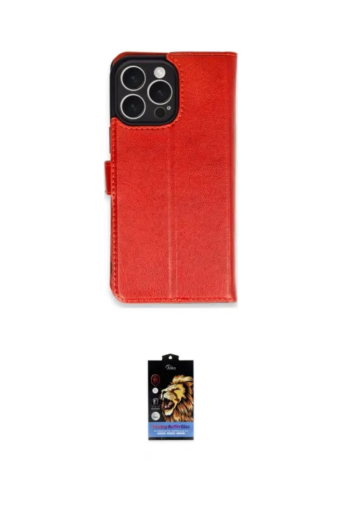 ieg™ iPhone 16 Pro Max Kılıf Siluet Işık Serisi - Siyah Buffer Hayalet Cam Ekran Koruyucu