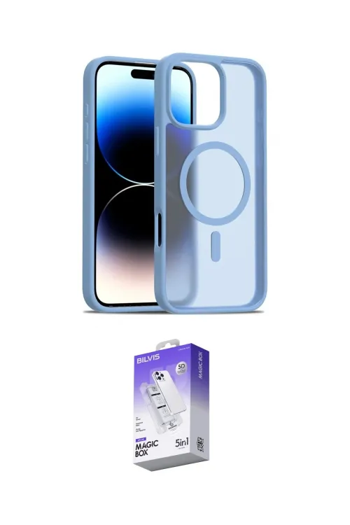 ieg™ iPhone 16 Pro Max Kılıf Siluet Minimal Prime - Siyah Bilvis 5in1 3D Magic Cam Ekran Koruyucu