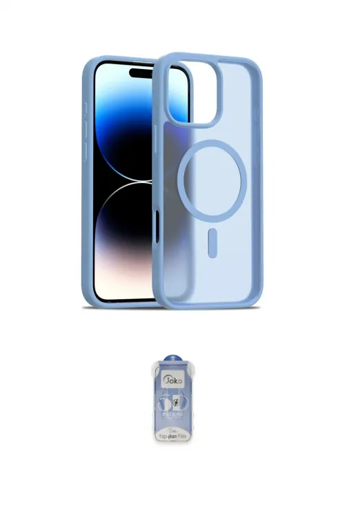 ieg™ iPhone 16 Pro Max Kılıf Siluet Minimal Prime - Siyah Joko Magic 5D Cam