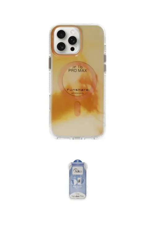 ieg™ iPhone 16 Pro Max Kılıf Ufuk Doku Prime - Siyah Joko Magic 5D Cam